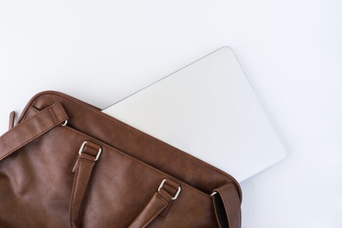laptop handbags leather